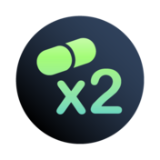 Twice daily pill icon
