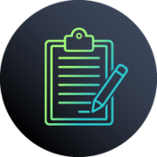 Complete form icon.