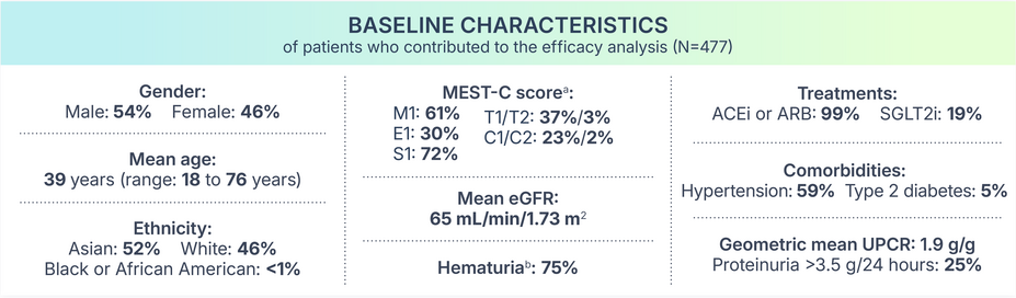 base line characteristics