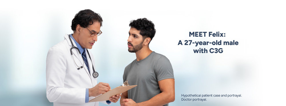 Meet Felix, a 27-year-old male with C3G.