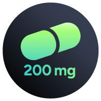 200 milligrams capsule icon